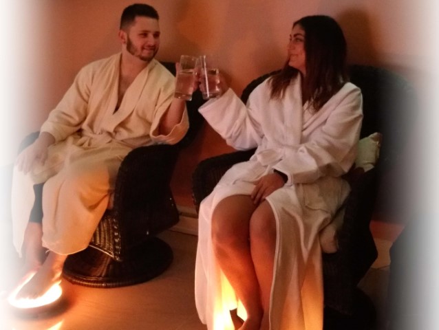 Couple's Massage in the Salt Room with Salt Domes
