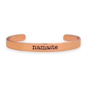 Message Cuff Bracelet- Namaste