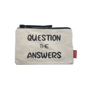 QUESTION THE ANSWERS CLUTCH BAG
