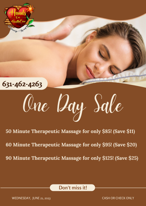 Gift certificate for one-day sale: Massage therapeutic session